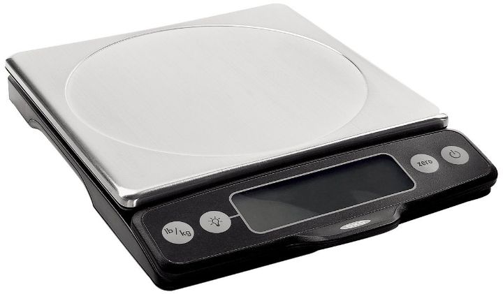 Inside a kitchen weight scale