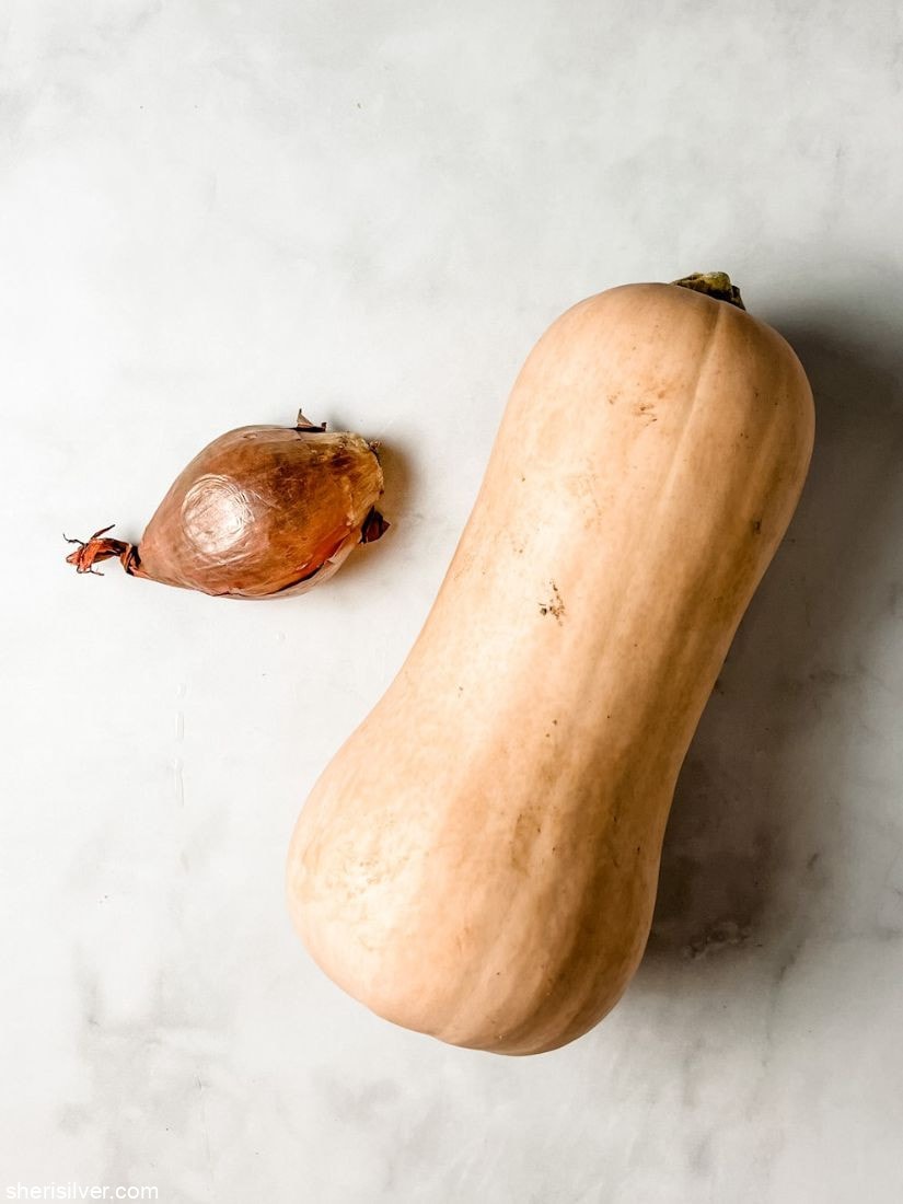 butternut squash and shallot