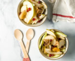 winter fruit salad in serving bowls