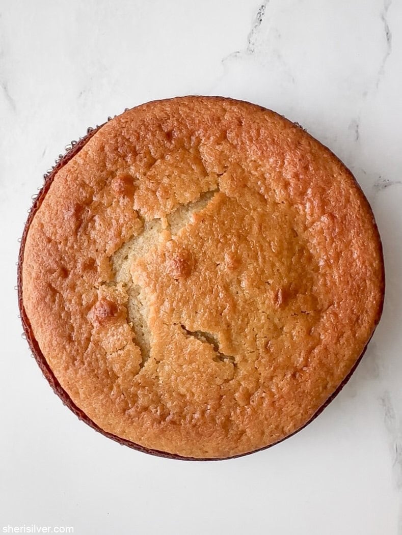 Freshly baked honey lemon yogurt cake cooling on a wire rack, golden and fragrant.