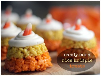 candy corn rice krispie treats