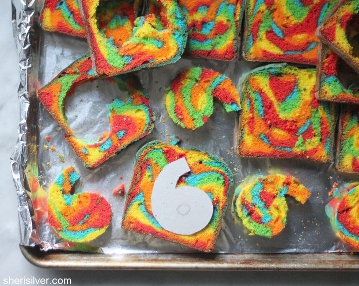 rainbow surprise birthday cake