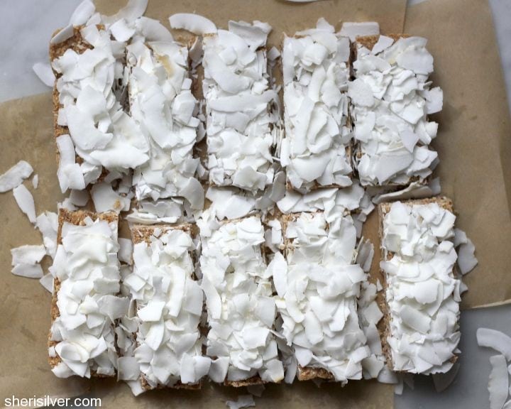 toasted coconut bars