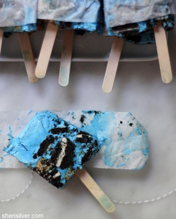 cookie monster popsicles