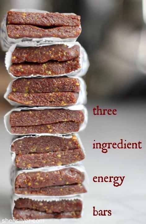 three ingredient energy bars