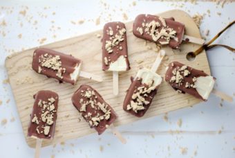 chocolate covered halva popsicles II Donuts, Dresses and Dirt