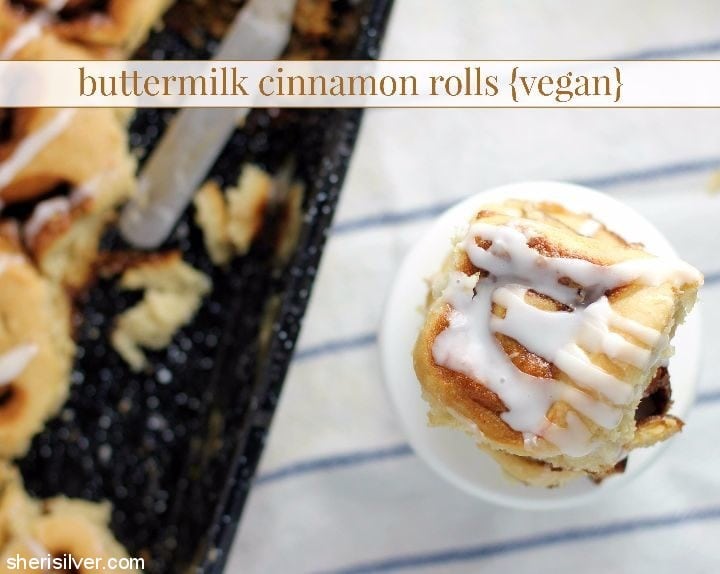 vegan buttermilk cinnamon rolls