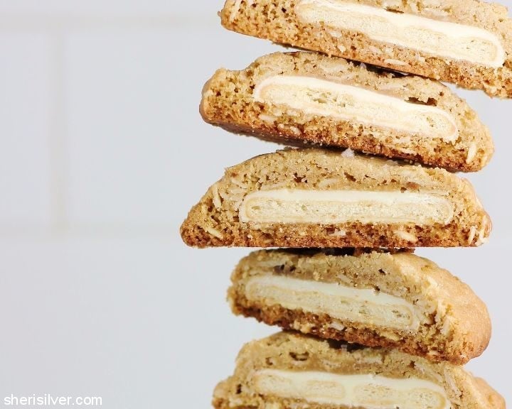 ritz stuffed peanut butter oat cookies #ad