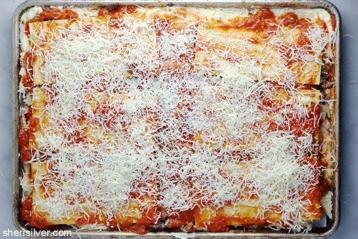 sheet pan lasagna