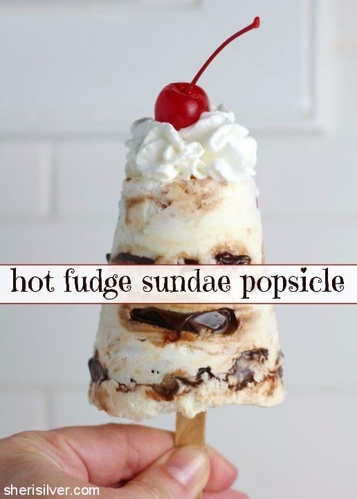 hot fudge sundae popsicle #ad