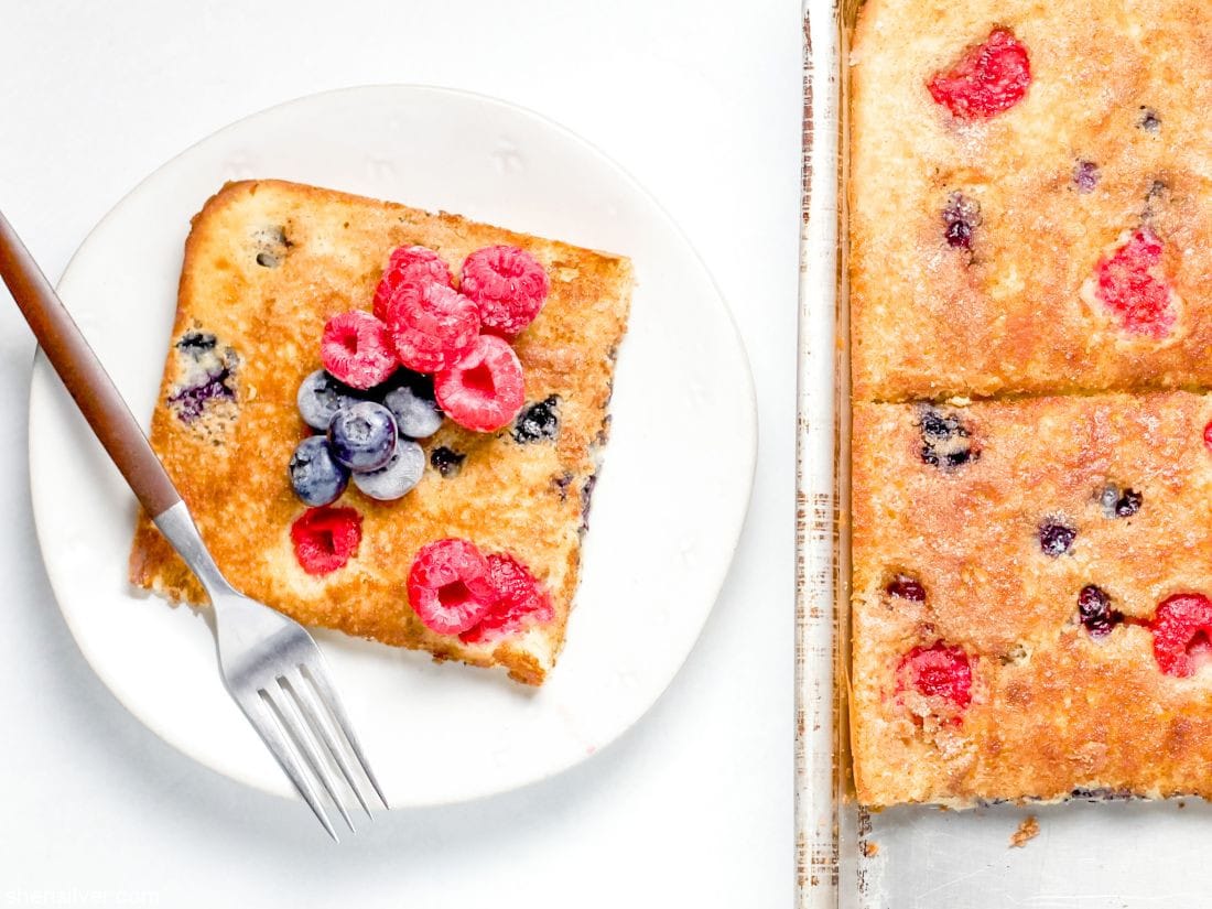 Sheet Pan Pancakes l sherisilver.com