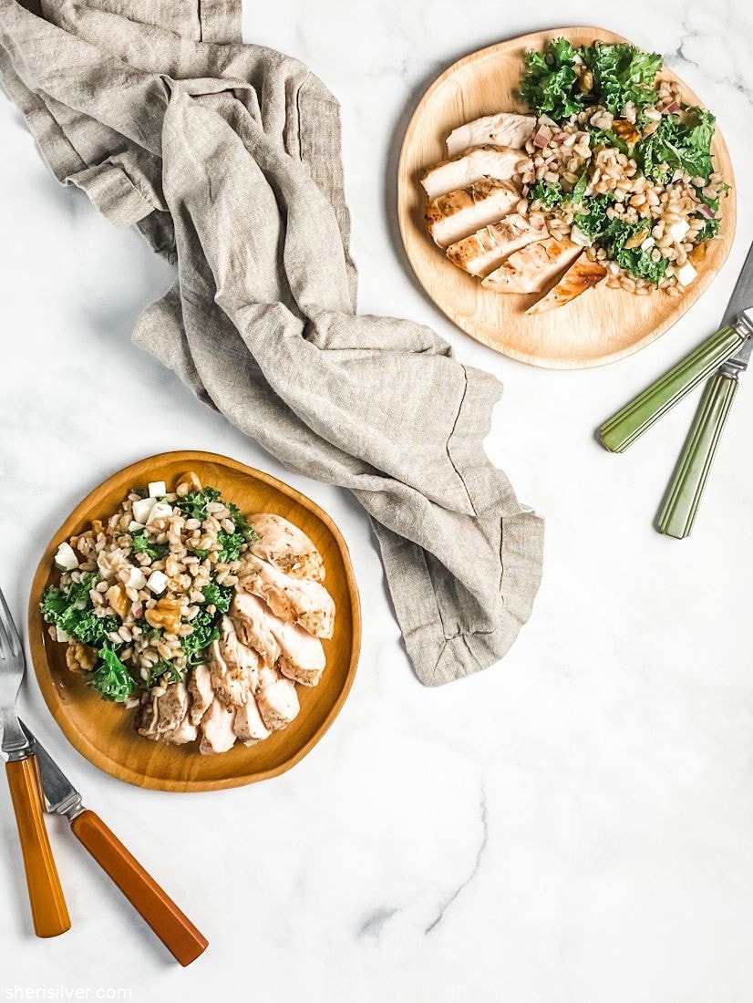 Kale Farro Salad l sherisilver.com