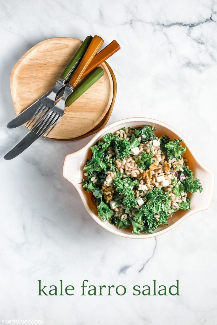 Kale Farro Salad l sherisilver.com