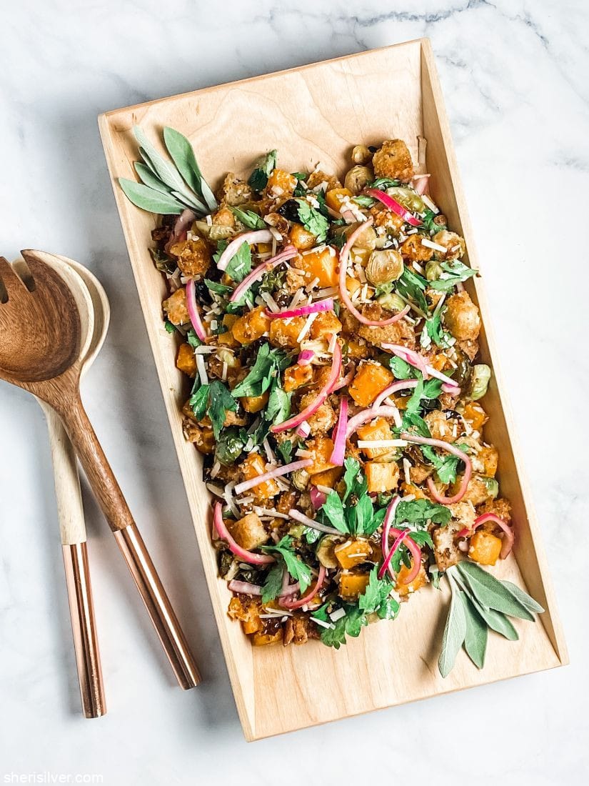 Butternut Squash Panzanella l sherisilver.com