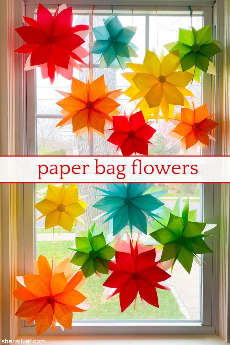 Paper Bag Flowers l sherisilver.com