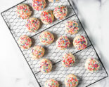 italian ricotta cookies on a wire rack