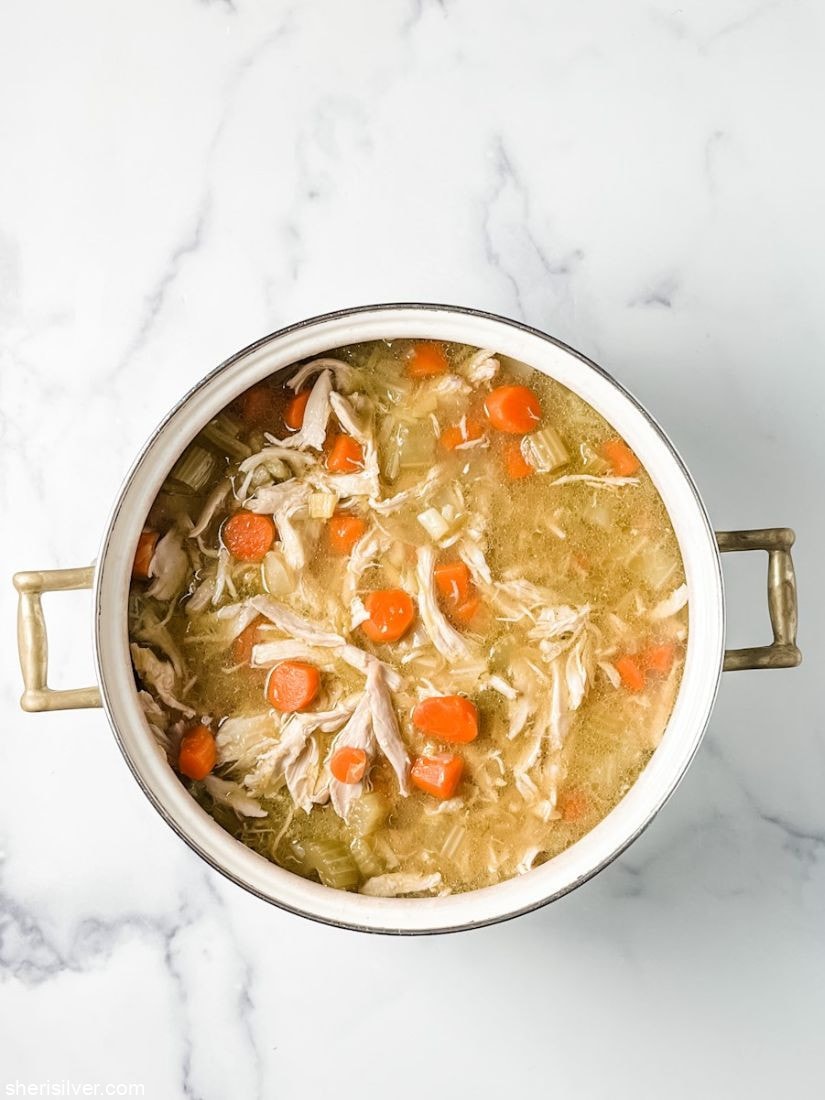 chicken stew in a dutch oven