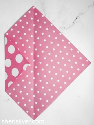homemade paper envelopes step 2