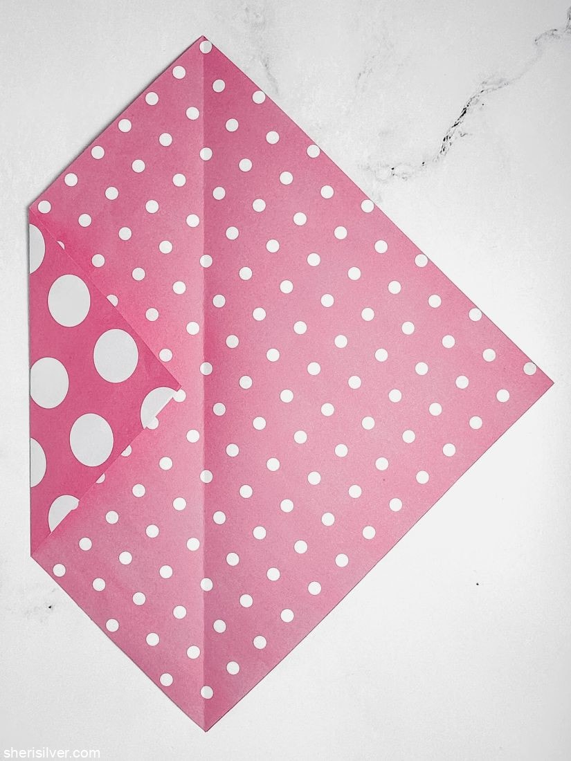 homemade paper envelopes step 2