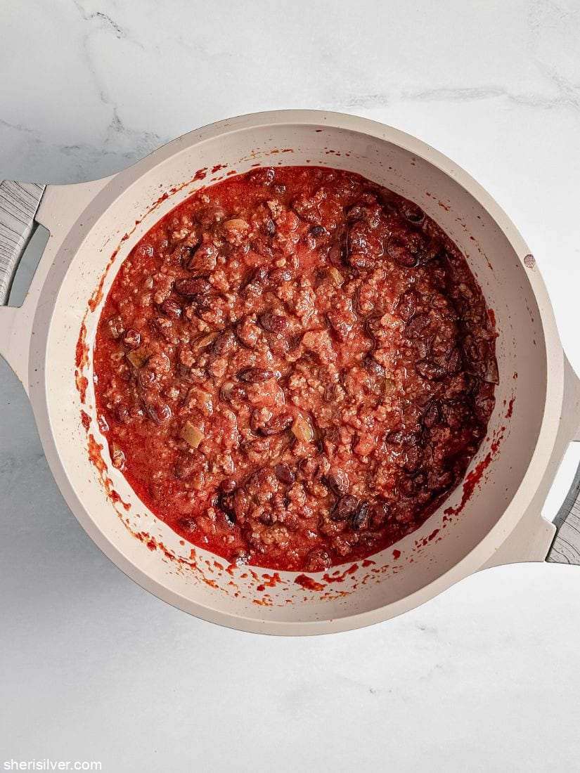 chili in a large pot