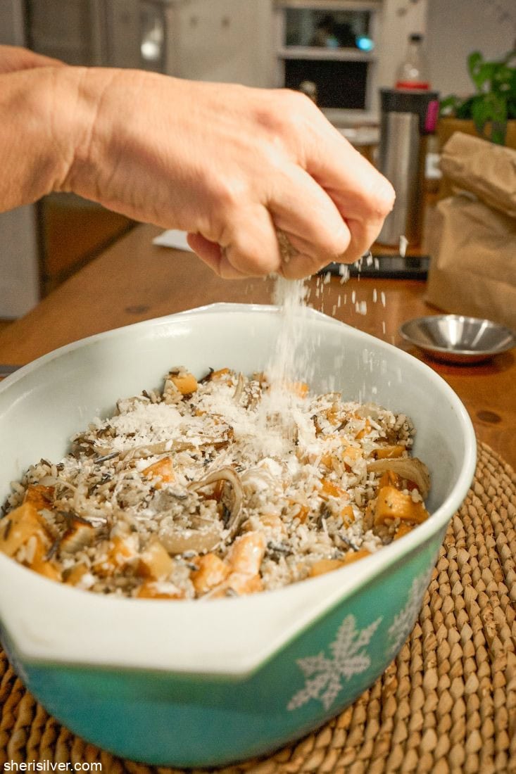 butternut squash wild rice bake