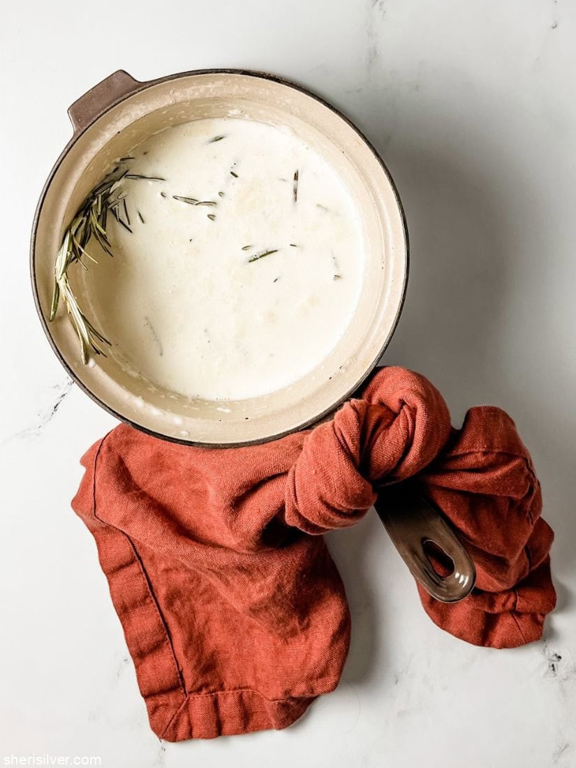 rosemary infused heavy cream