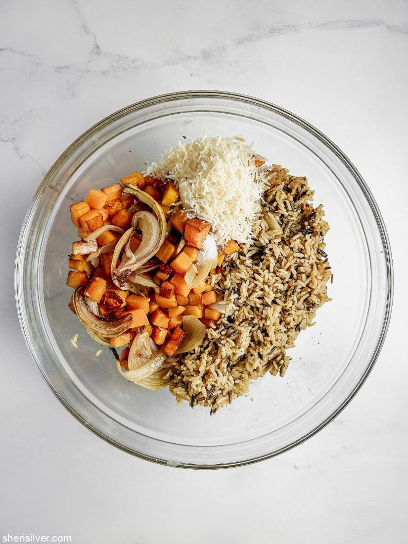 butternut squash wild rice bake