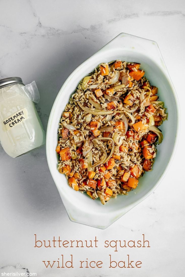 butternut squash wild rice bake