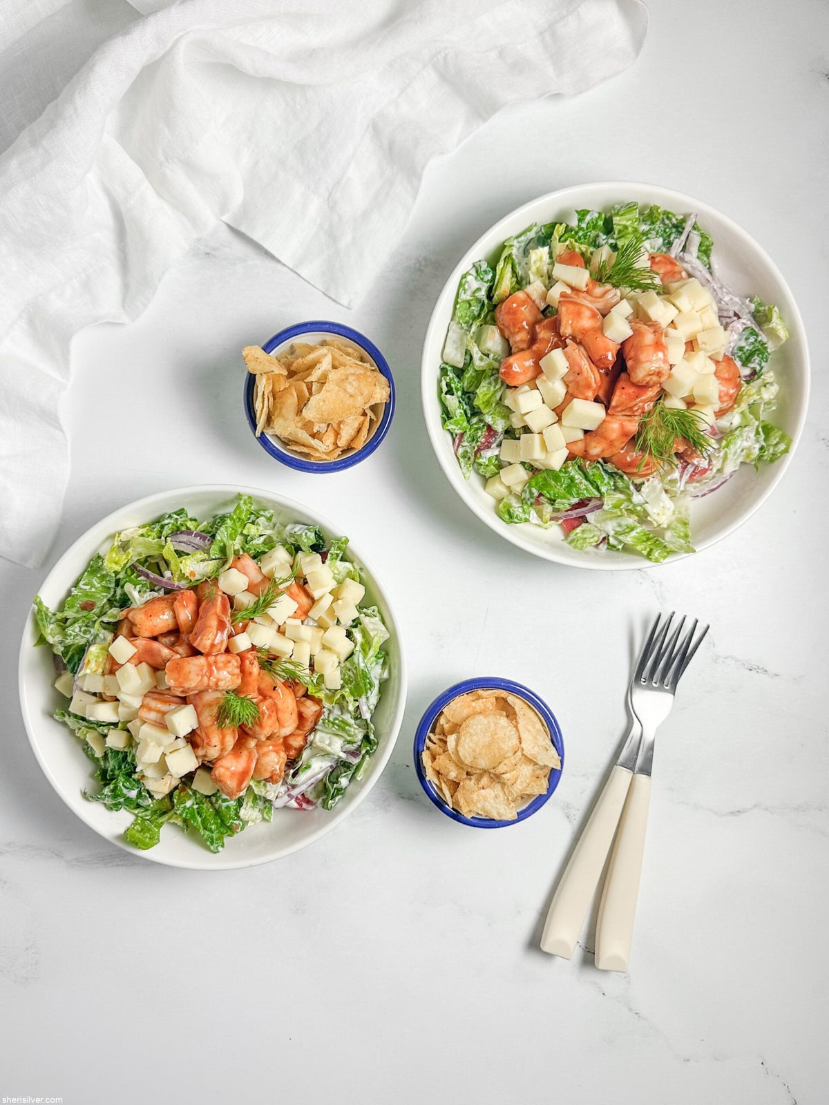 buffalo shrimp salad