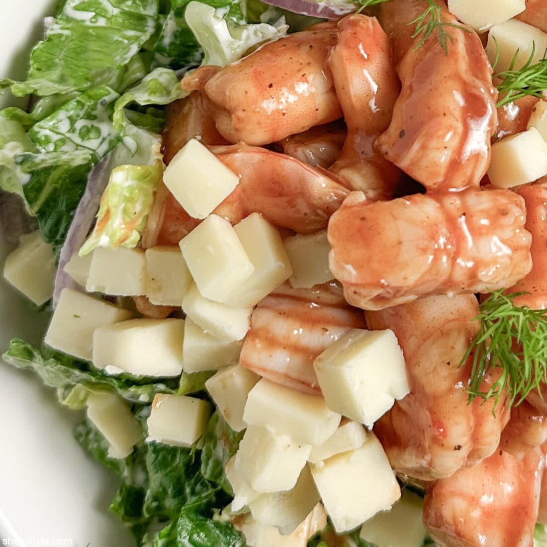 buffalo shrimp salad