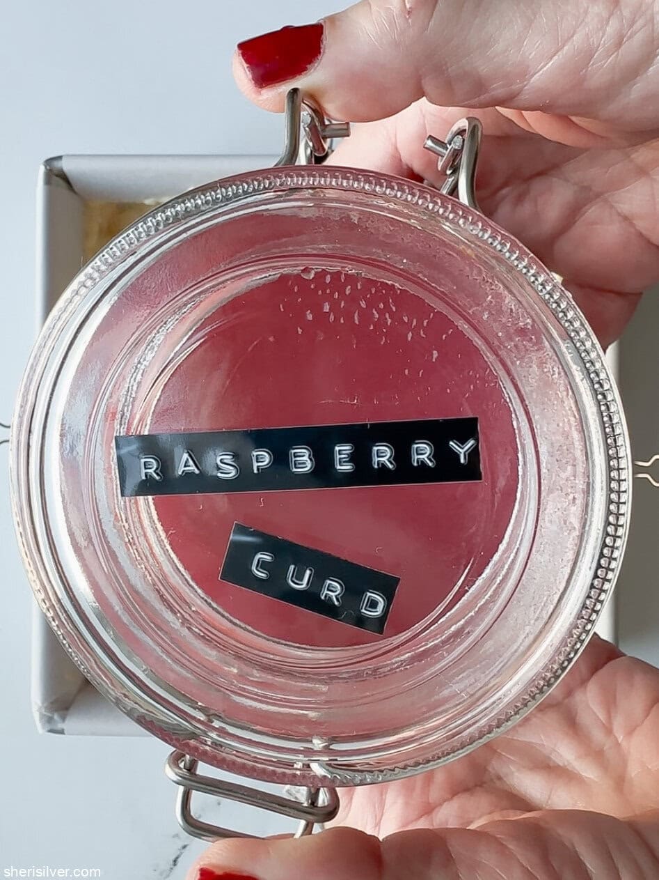 raspberry curd for spiced coffee cake with raspberry curd