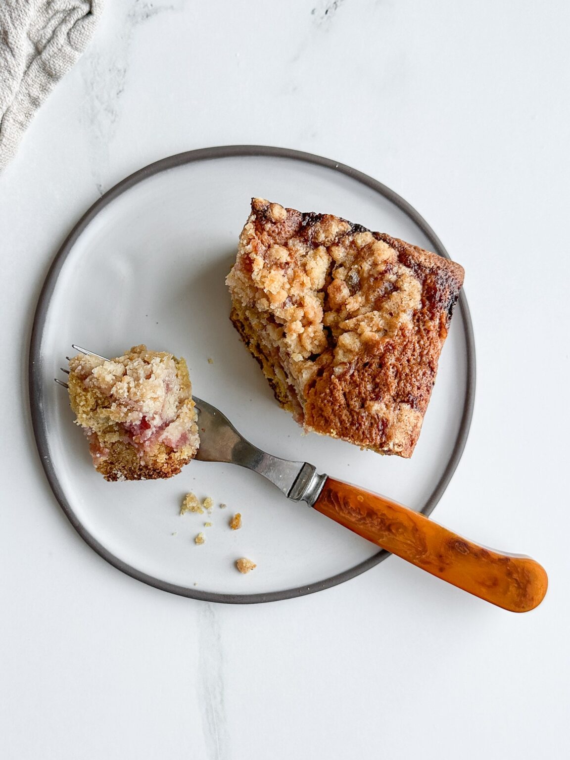 spiced coffee cake with raspberry curd | sheri silver