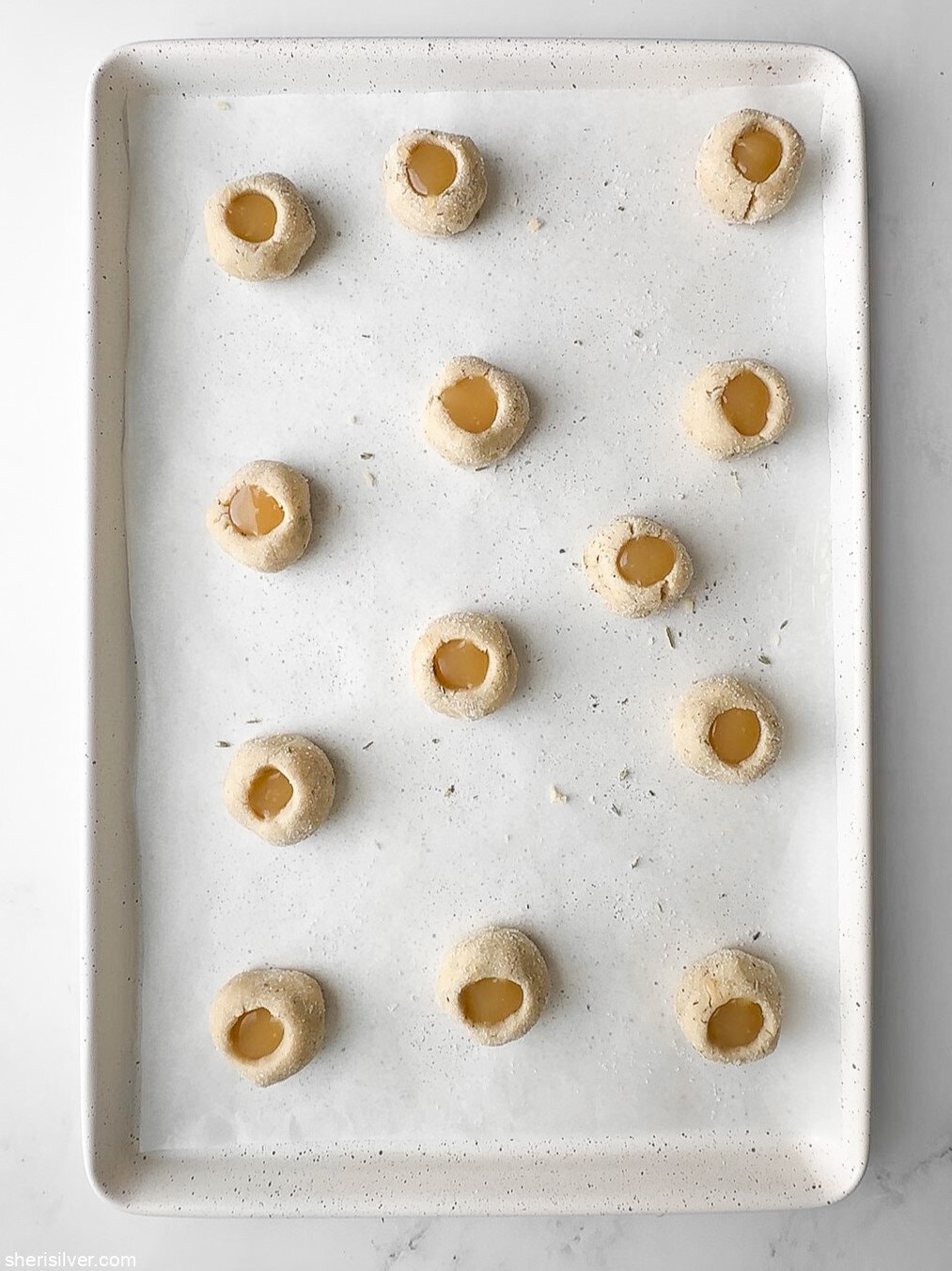 lemon lavender thumbprint cookies