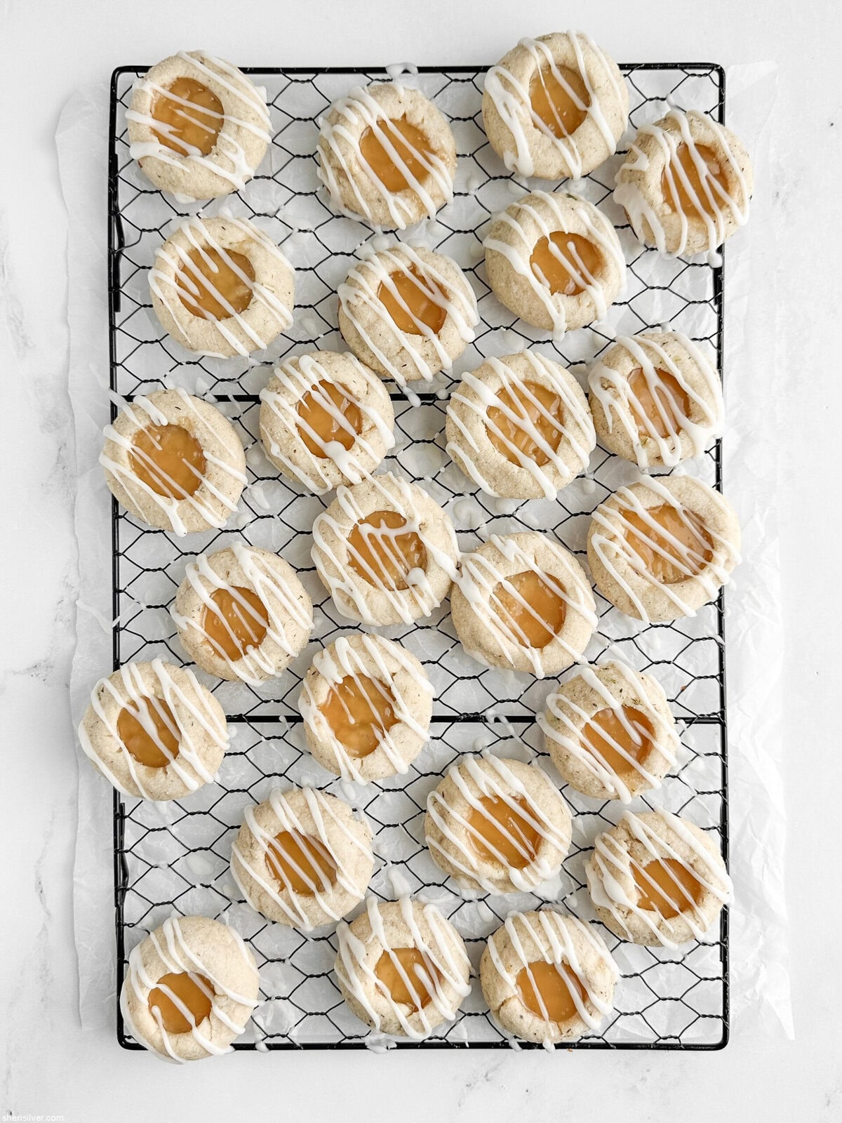 lemon lavender thumbprint cookies