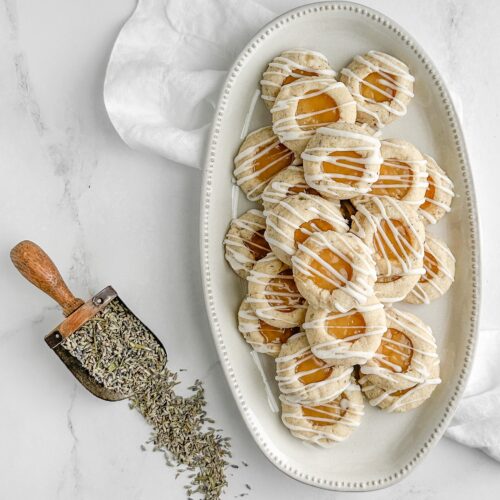 lemon lavender thumbprint cookies