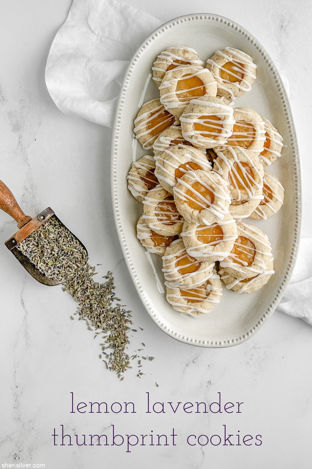 lemon lavender thumbprint cookies