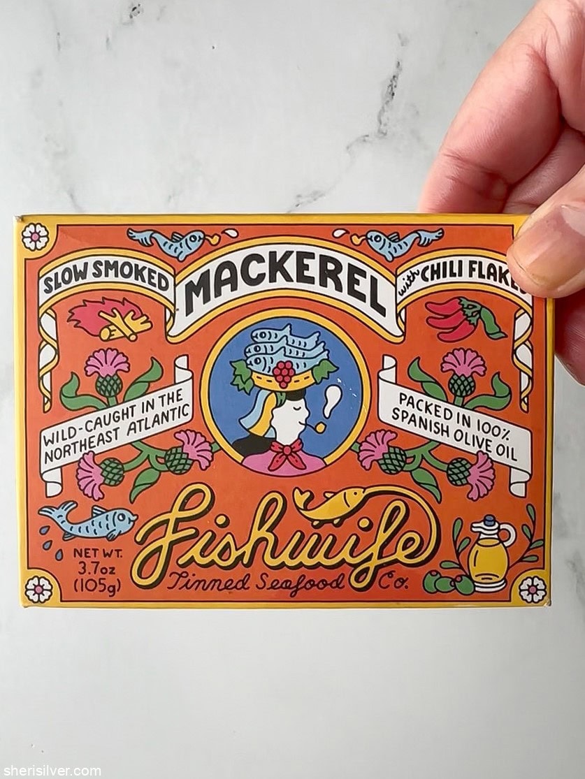 Box of Fishwife smoked mackerel.
